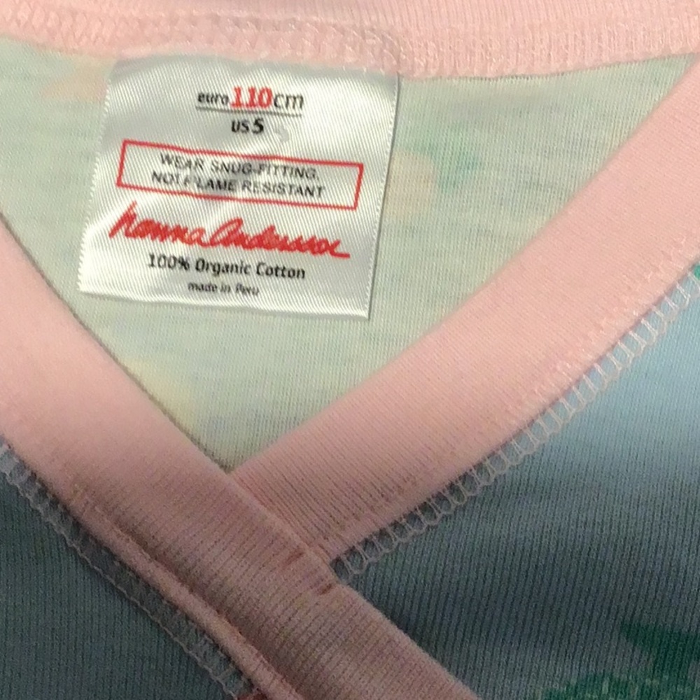 Hanna Anderson Organic Cotton Pajamas size 5 - Picture 2 of 8